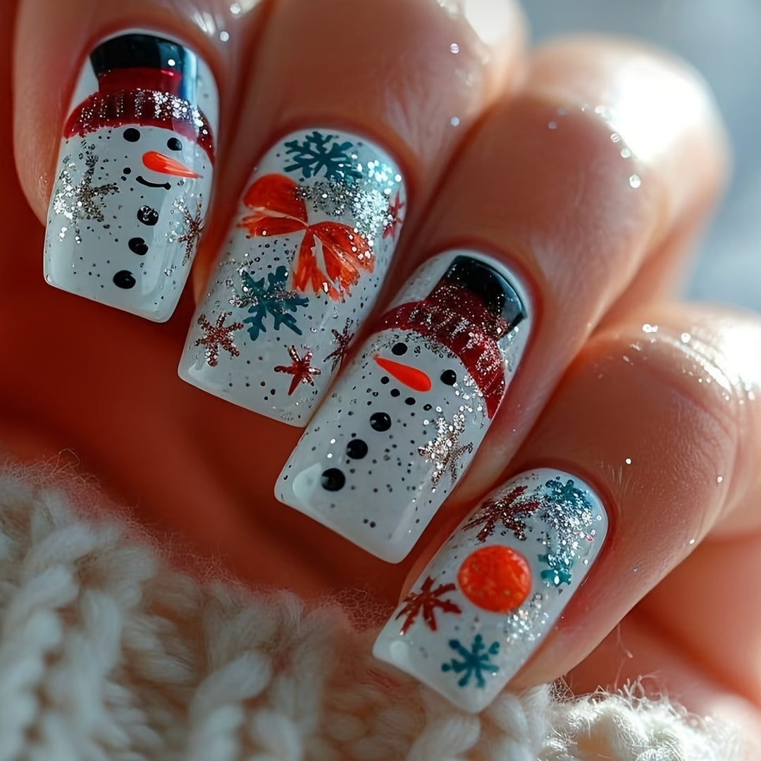 Winterliche Nagelkunst Karnz