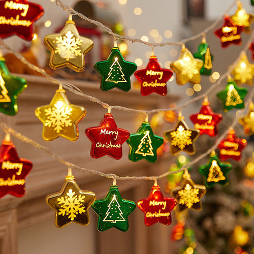 Festliche Lichterkette mit Weihnachtskugeln Karnz