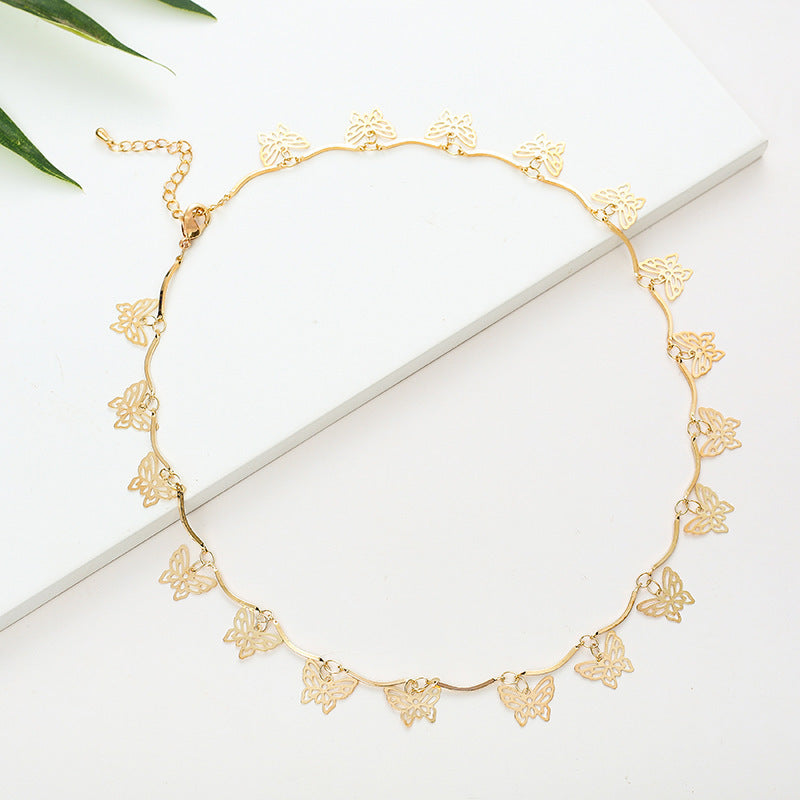 Schmetterlingsdesign Choker-Halskette Karnz
