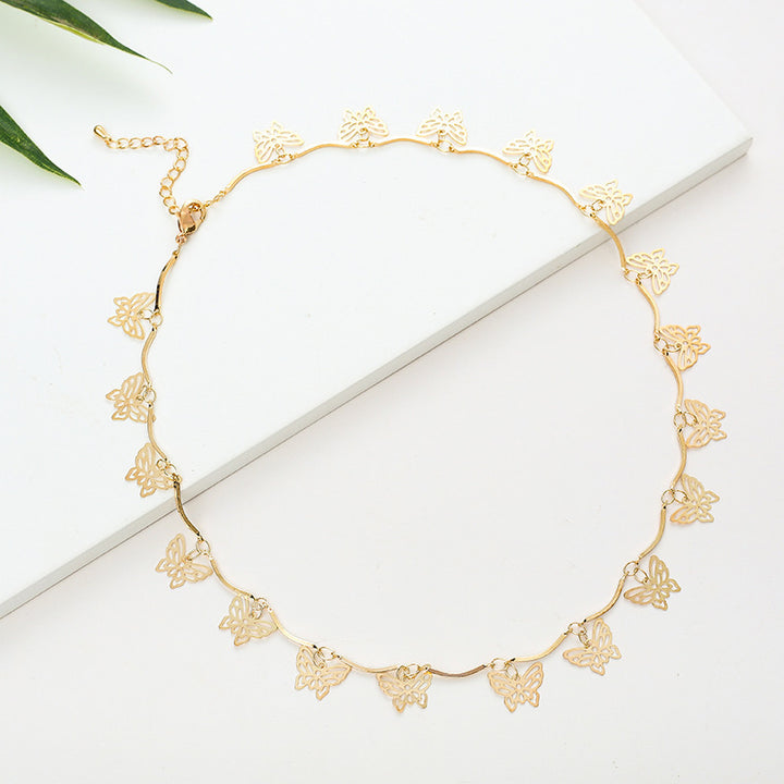 Schmetterlingsdesign Choker-Halskette Karnz