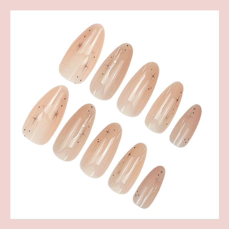 Künstliche Fingernägel Set mit glamourösen Akzenten Karnz