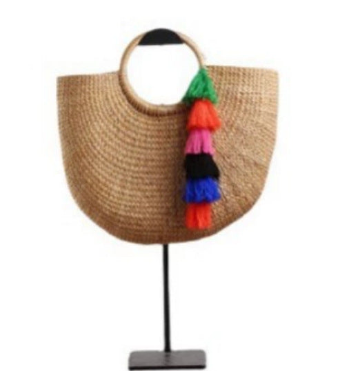 Damen Handgeflochtene Shoppingtasche Karnz