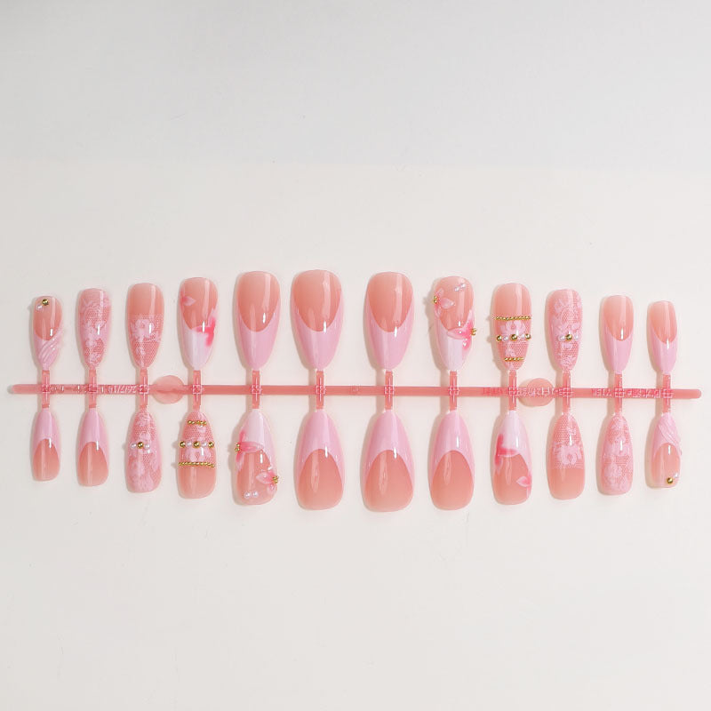 Dekoratives Press-On Nagelset Karnz