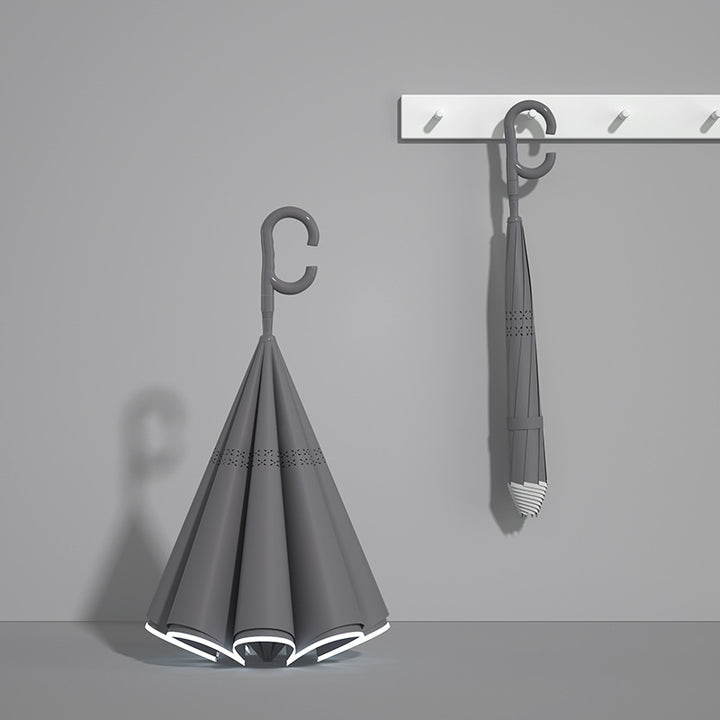 Damen innovativer Mini-Faltschirm mit ergonomischem Handgriff Karnz