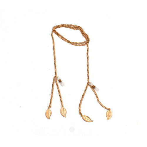 Blatt-inspirierte Brillen Kette Karnz