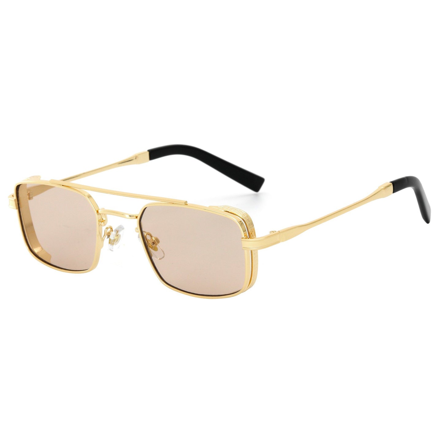 Damen Modische Sonnenbrille mit schmalem Metallrahmen und hochwertigem UV-Schutz Karnz