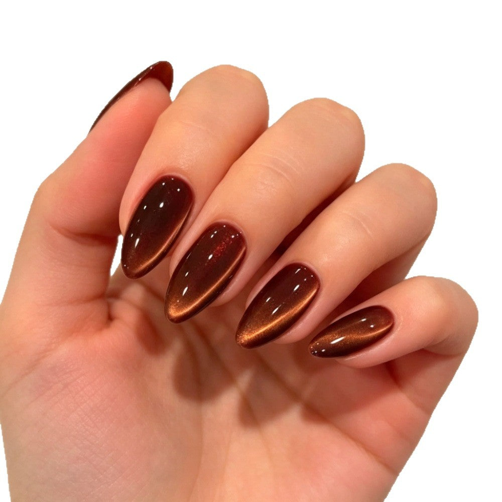 Premium Glänzende Ombre Press-On Nägel Karnz