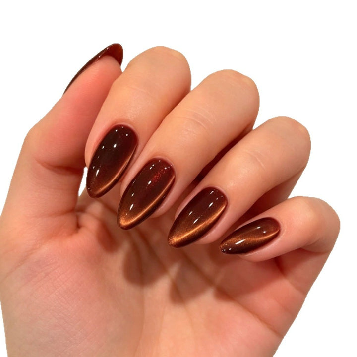 Premium Glänzende Ombre Press-On Nägel Karnz