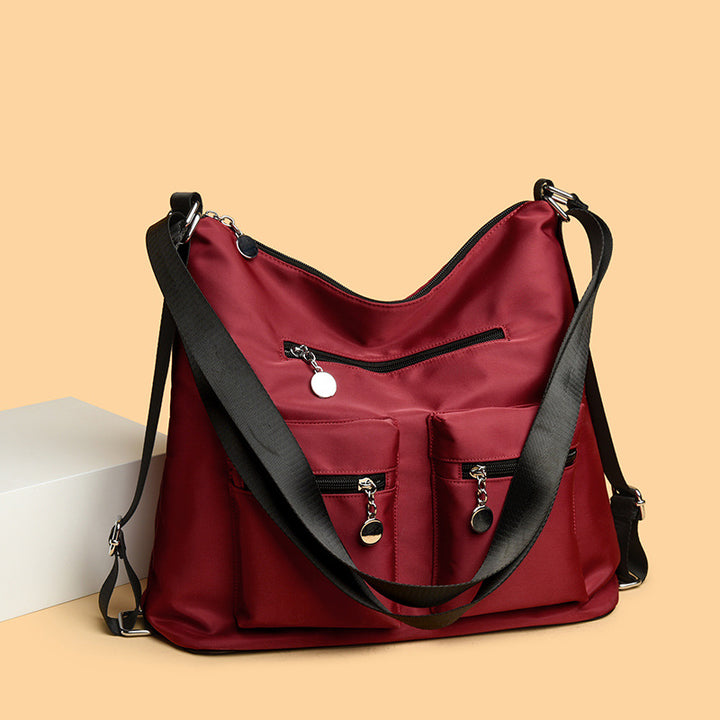 Geräumige Mehrfachtaschen-Schultertasche Karnz