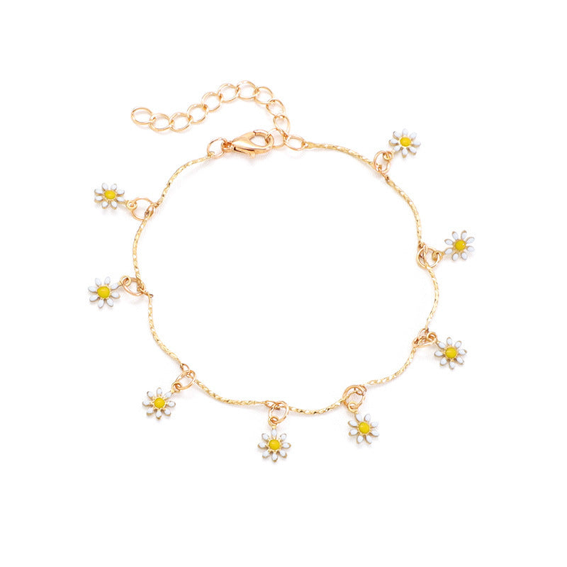 Florale Charm Fußkette Karnz