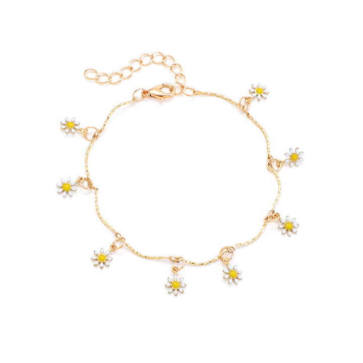 Florale Charm Fußkette Karnz