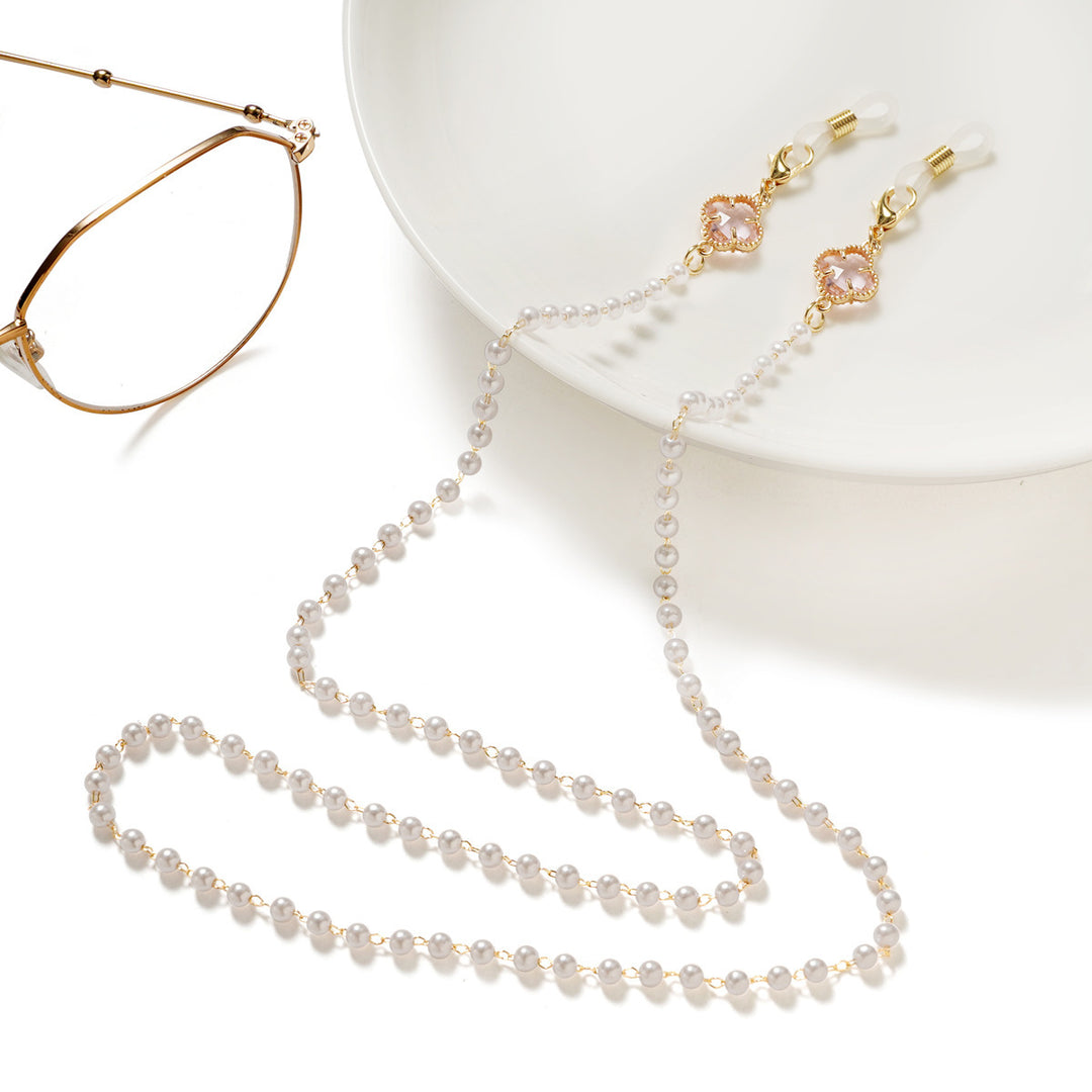 Elegante Brillenhalterkette mit Perlenakzenten Karnz