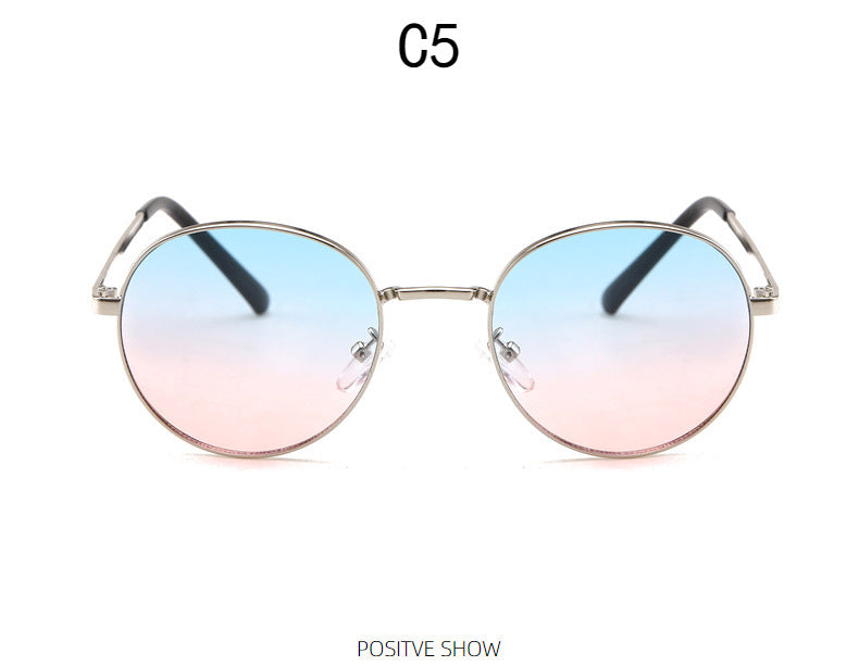 Damen modische Sonnenbrille mit verspiegeltem Farbverlauf Karnz