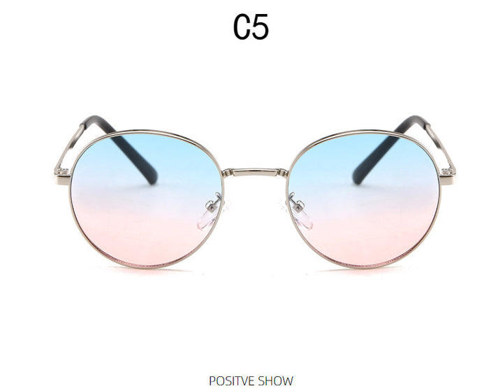 Damen modische Sonnenbrille mit verspiegeltem Farbverlauf Karnz