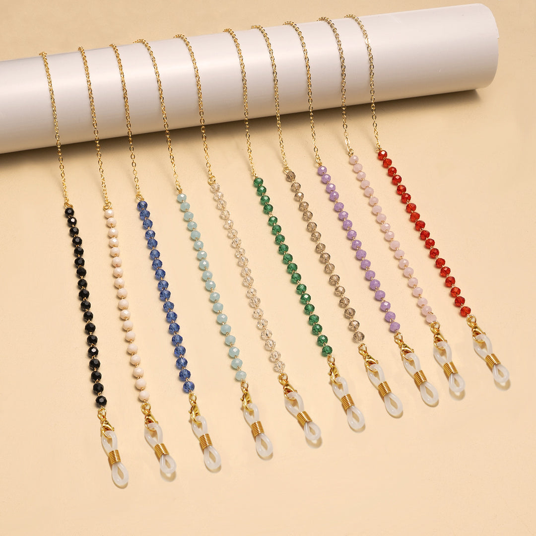Elegante Perlen Brillen Kette Karnz
