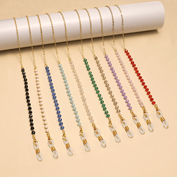 Elegante Perlen Brillen Kette Karnz