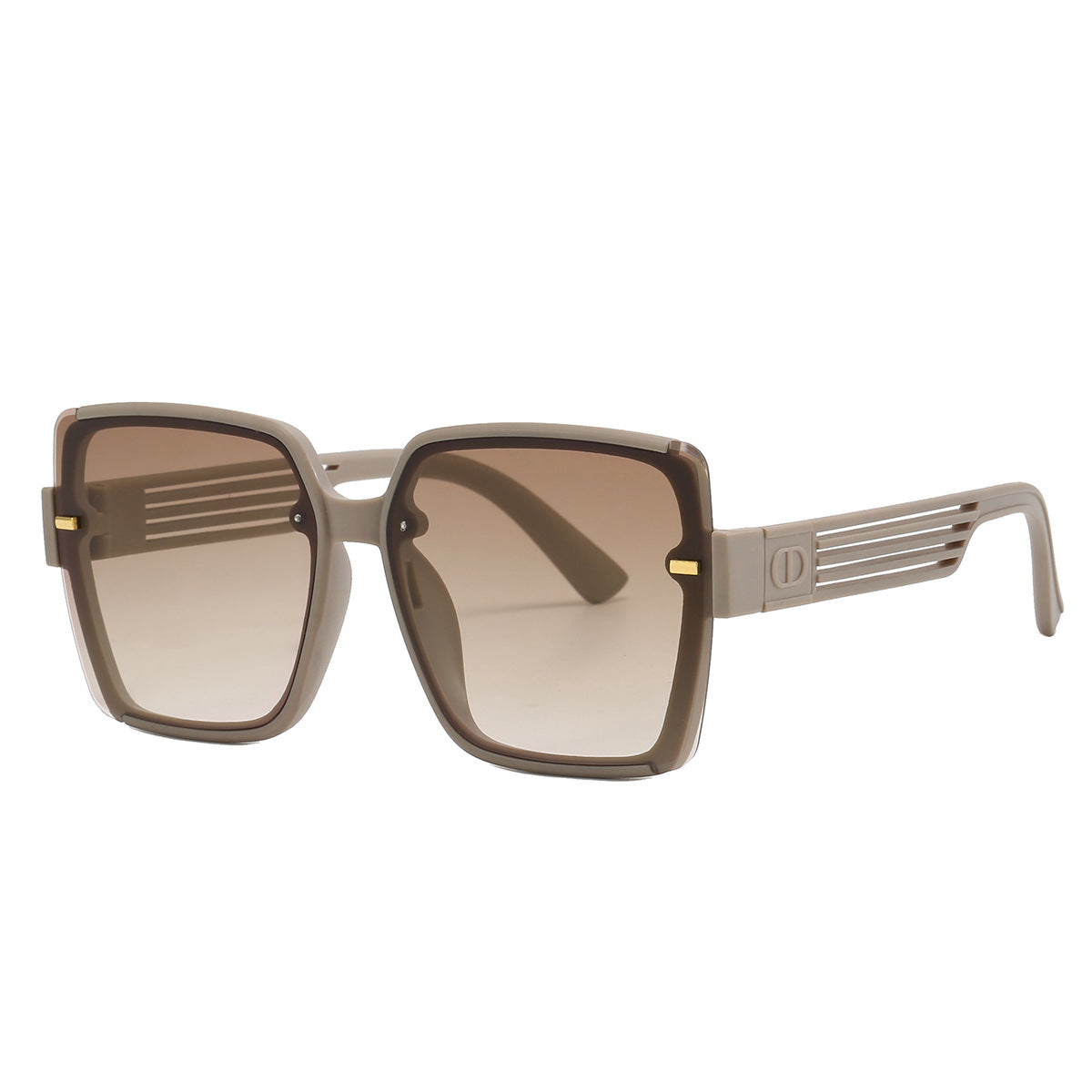 Damen trendige quadratische Sonnenbrille mit UV-Schutz und modischem Gestell Karnz