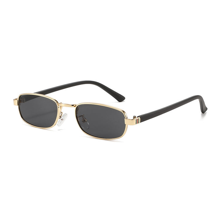 Elegante Vintage-inspirierte rechteckige Sonnenbrille Karnz