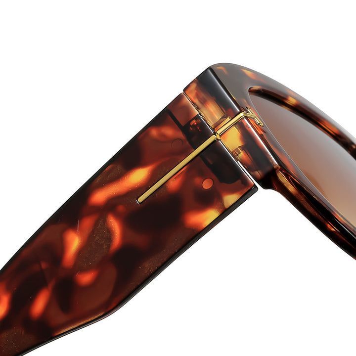 Modebewusste Übergroße Schild-Sonnenbrille Karnz