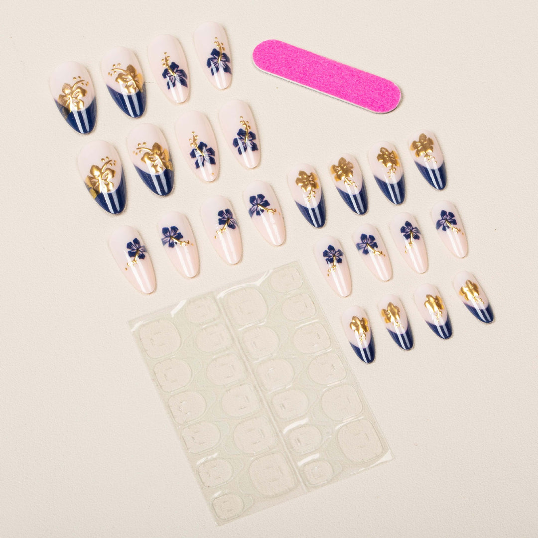 Künstlerisches Florales Nageldesign-Set