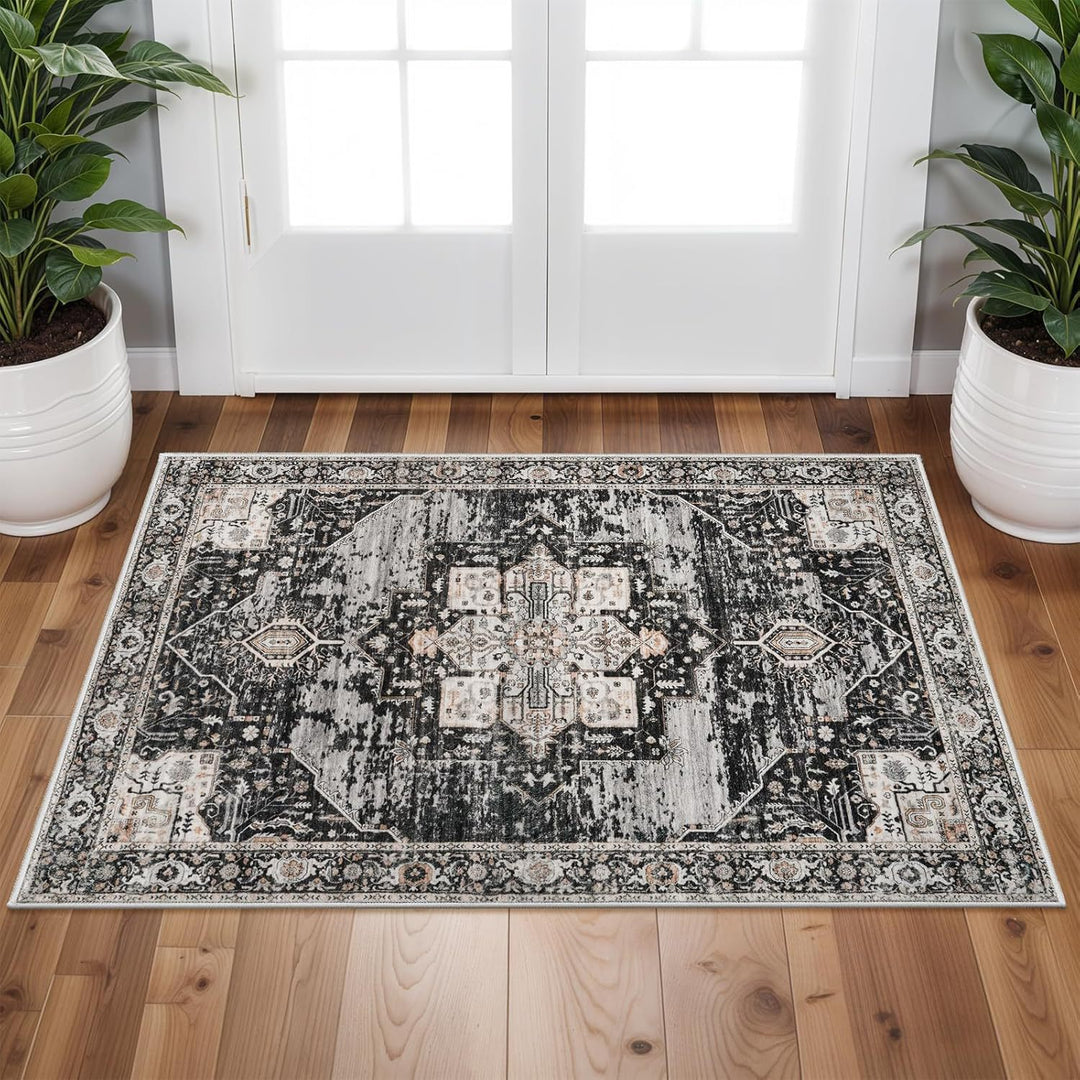 Vintage-inspirierter Boho-Teppich