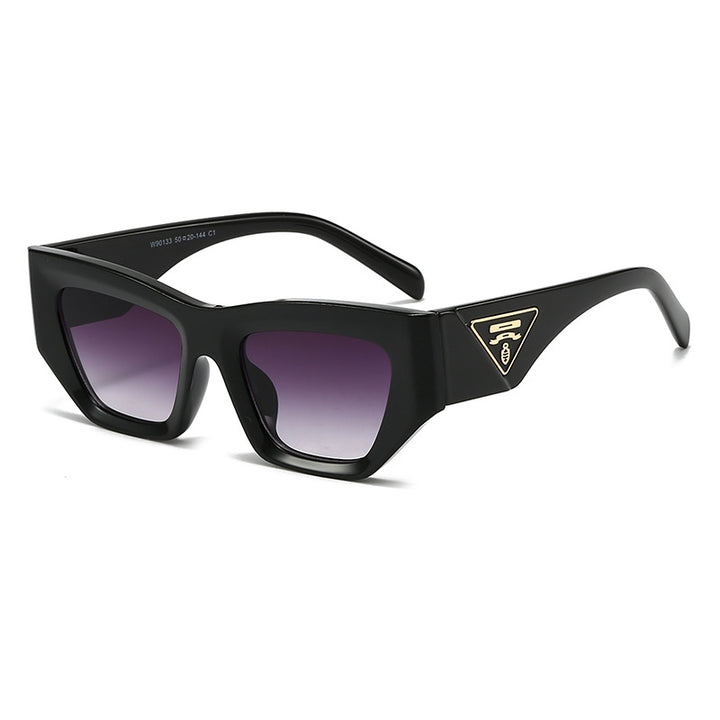Damen Designer Sonnenbrille mit modernem, geometrischem Rahmen Karnz