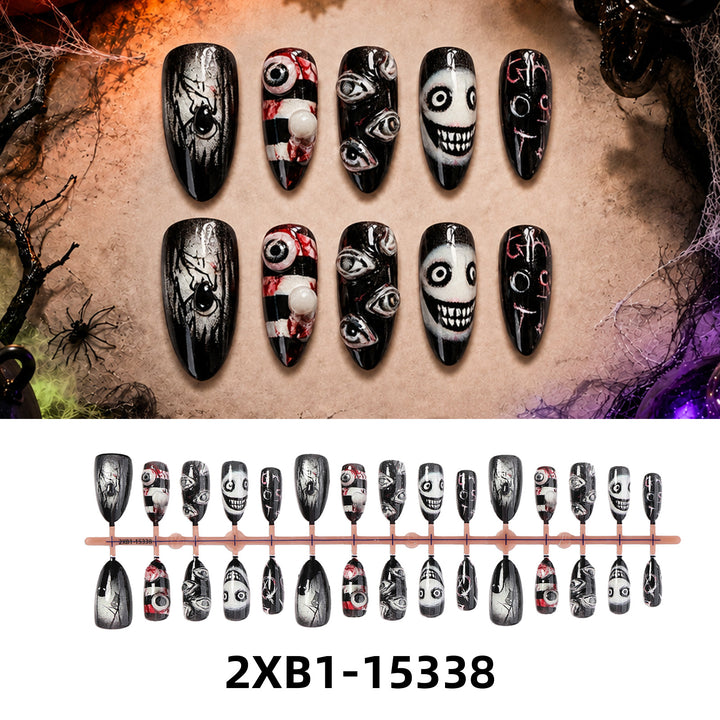 Kunstnagelset mit kreativen Halloween-Motiven Karnz