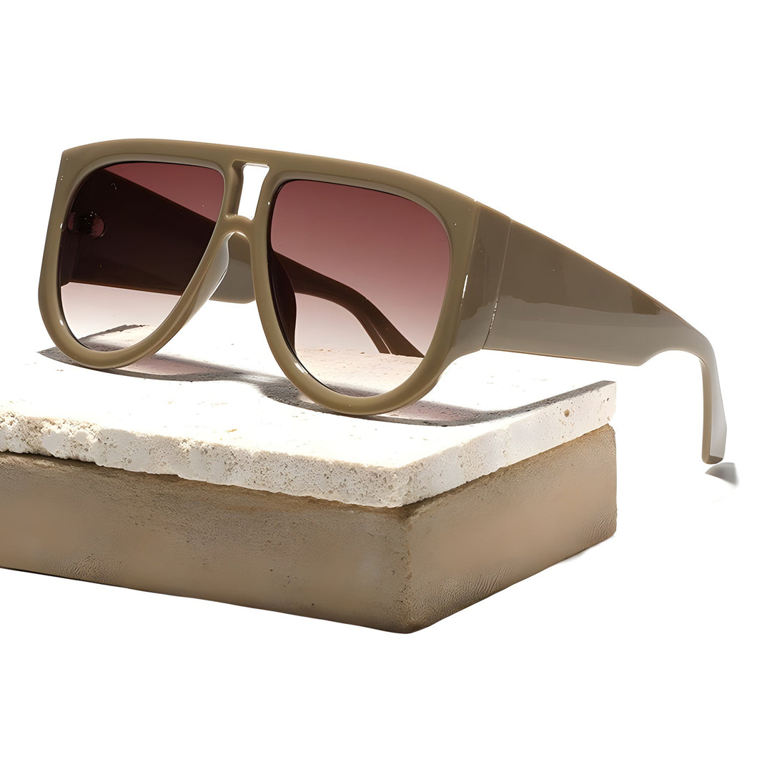 Damen modische Oversized-Sonnenbrille mit ergonomischem Rahmen Karnz