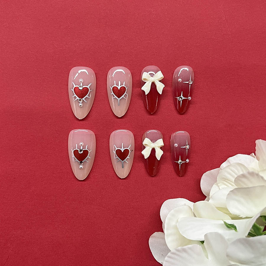 Künstlerische herzthemen Nagelkunstverlängerungen Karnz