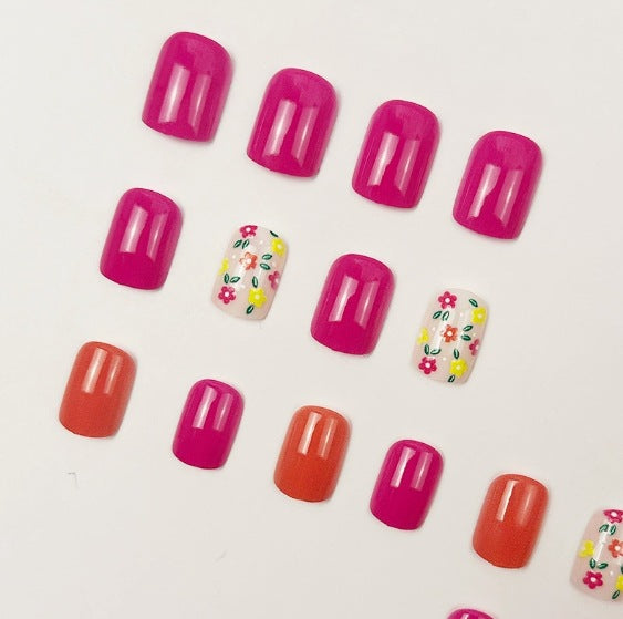 Kreatives Floral Nail Art Set Karnz