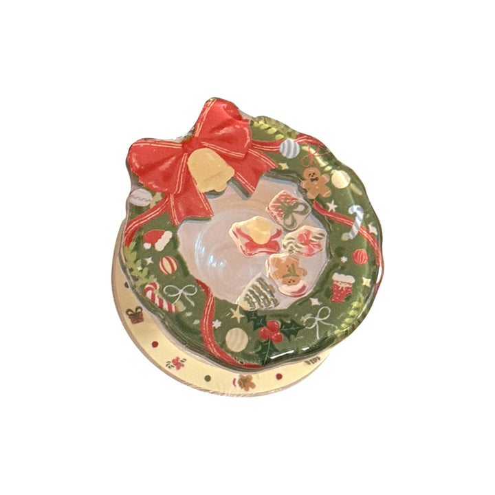 Dekorativer Keramik-Untersetzer im Weihnachtsdesign Karnz