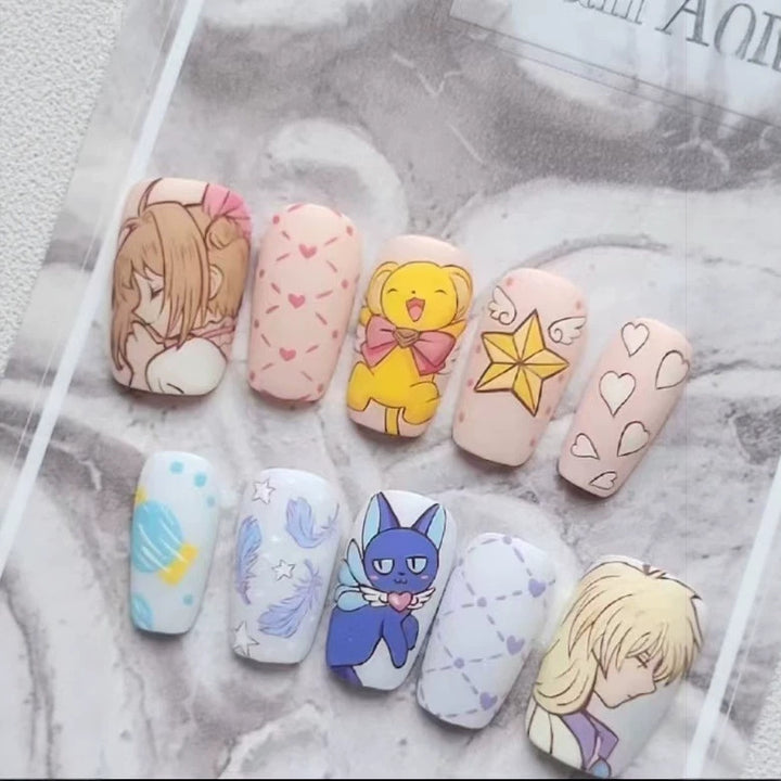 Spaß Charakter-Themen Press-On Nagelkunst Set Karnz