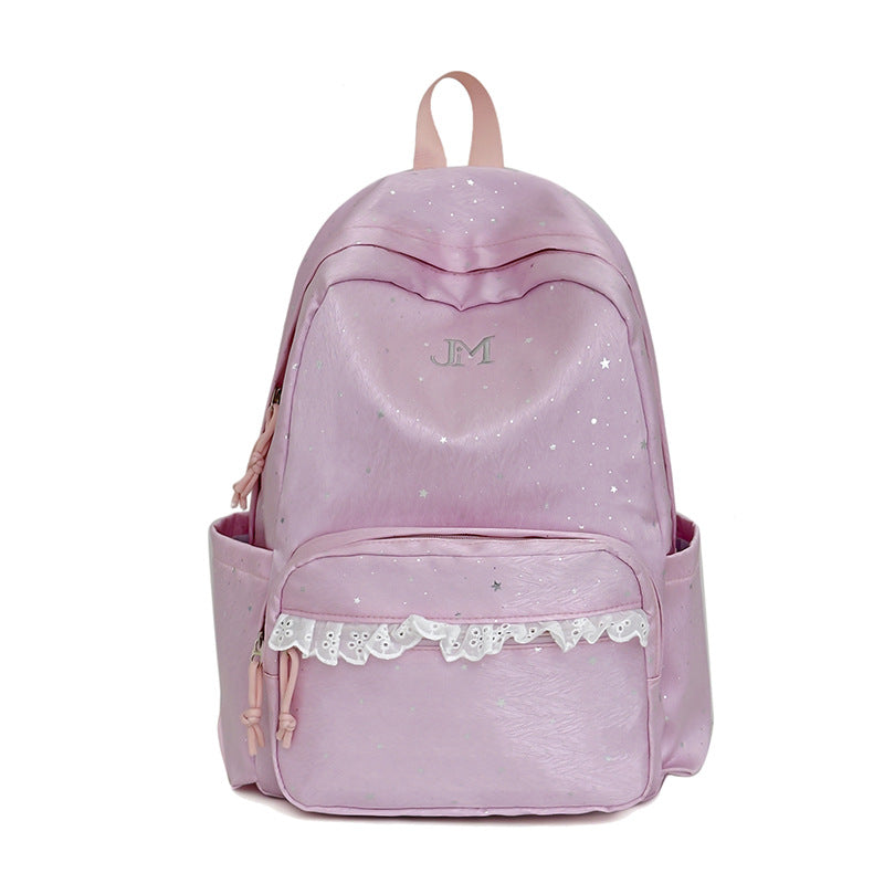 Stylische mit Sternen verzierte Rucksack