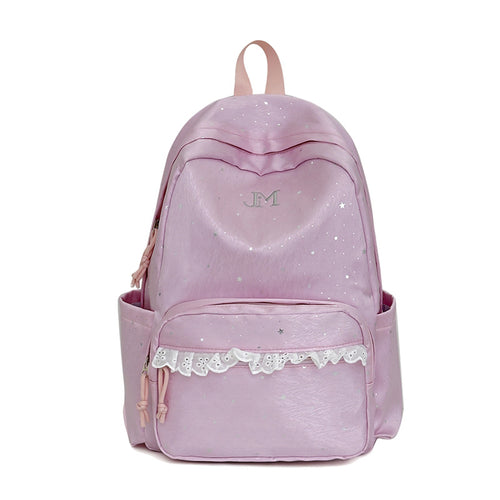 Stylische mit Sternen verzierte Rucksack