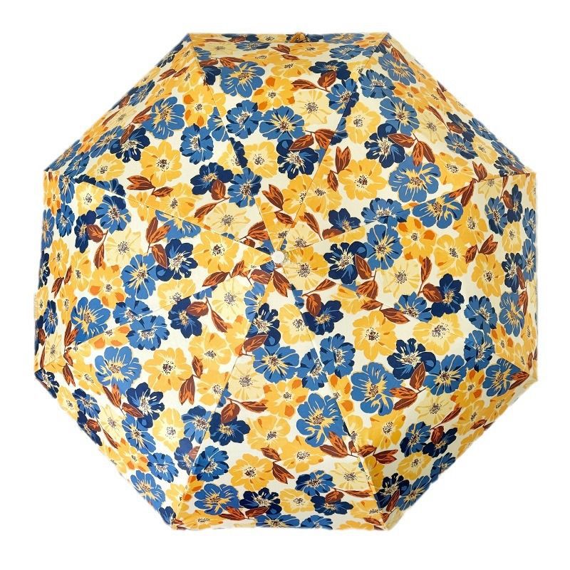 Damen Faltbarer Regenschirm mit detailliertem floralem Design Karnz
