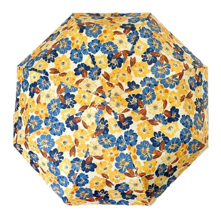 Damen Faltbarer Regenschirm mit detailliertem floralem Design Karnz
