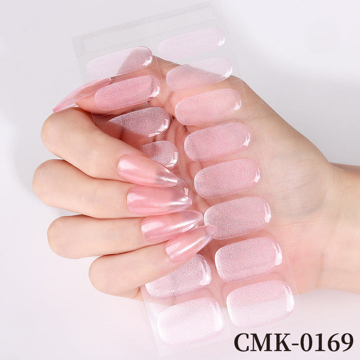Glänzende Press-On Nail Wraps