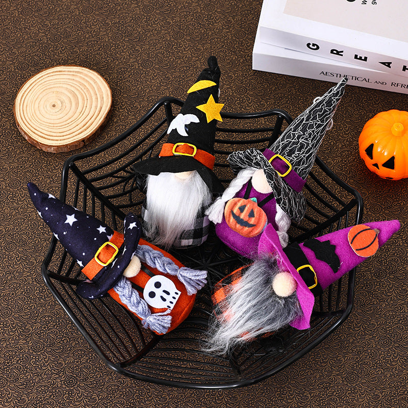 Dekorative Halloween Gnome Figur Karnz