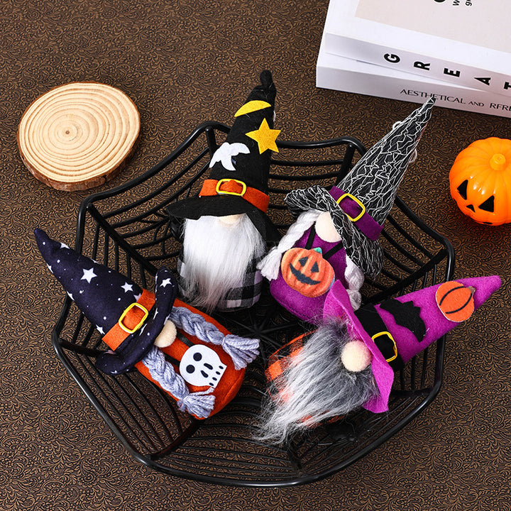 Dekorative Halloween Gnome Figur Karnz