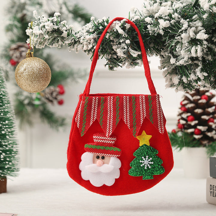 Niedliche Weihnachtsgeschenktasche aus Filz Karnz