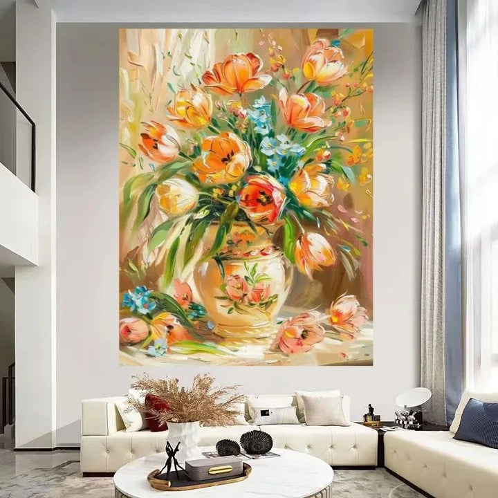 Florale Stillleben Leinwandkunst Karnz