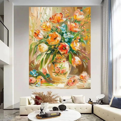 Florale Stillleben Leinwandkunst Karnz