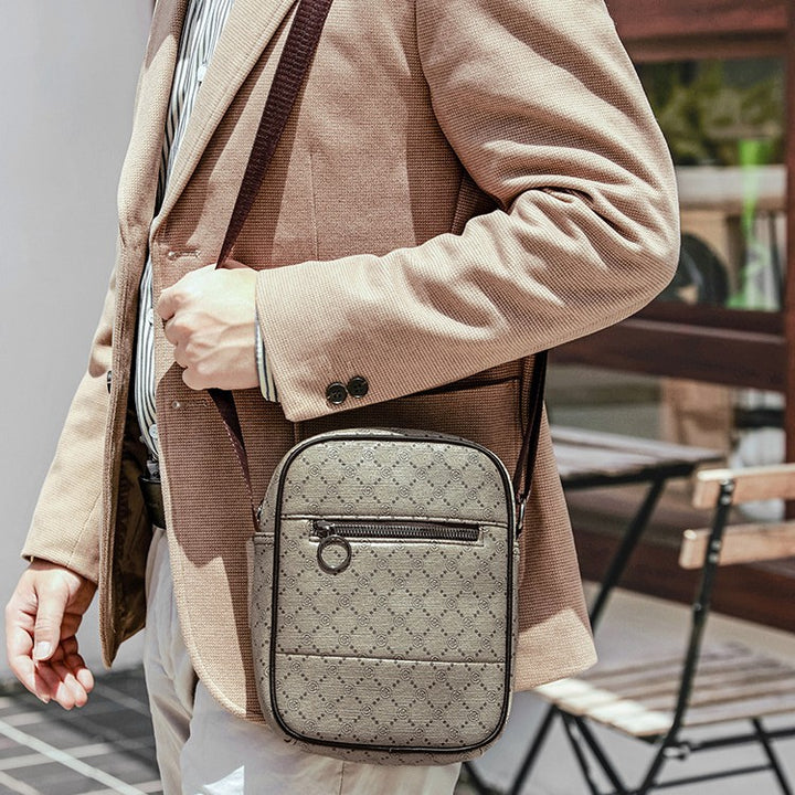 Stylische Mehrfachfächer-Schultertasche