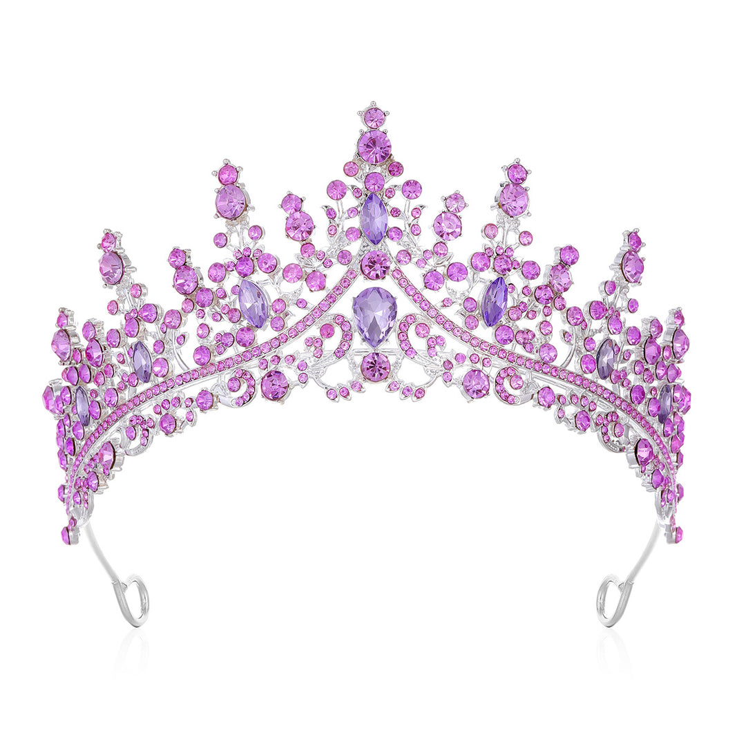 Damen Strass Tiara mit funkelnden Edelsteinen Karnz