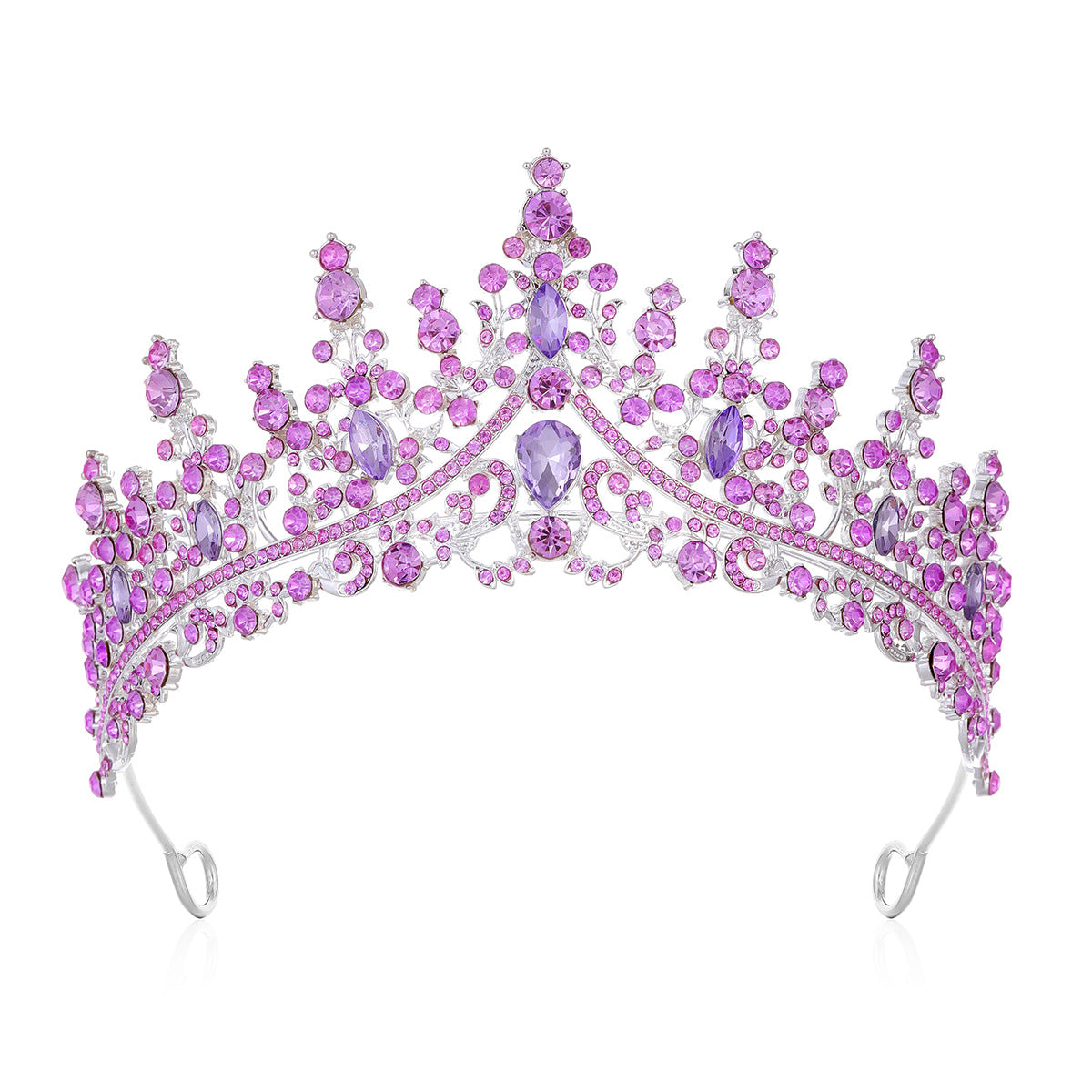 Damen Strass Tiara mit funkelnden Edelsteinen Karnz