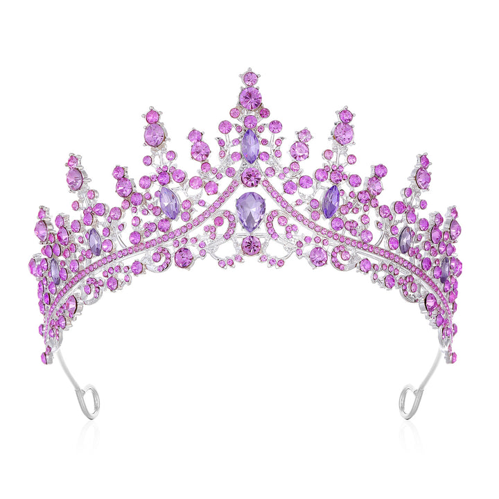 Damen Strass Tiara mit funkelnden Edelsteinen Karnz