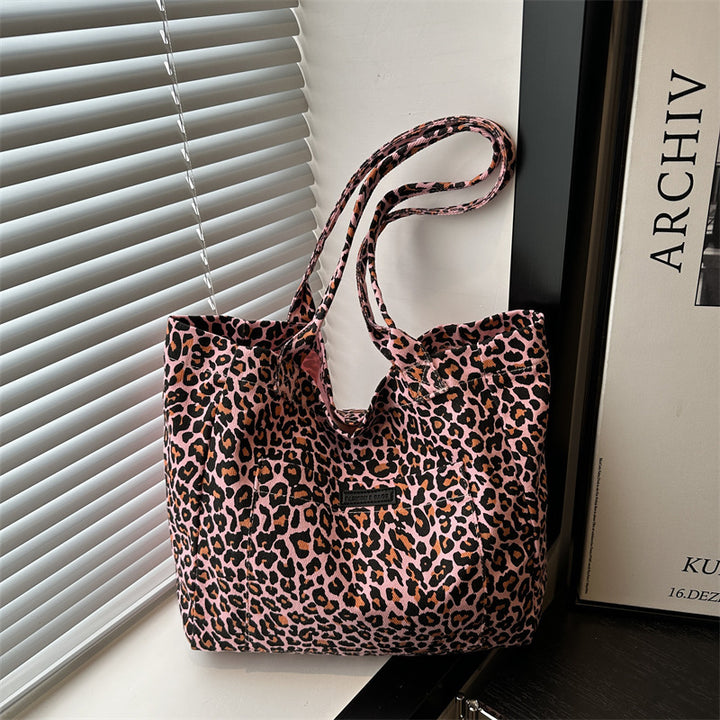 Umweltfreundliche wiederverwendbare Leopardentierdruck-Tasche Karnz