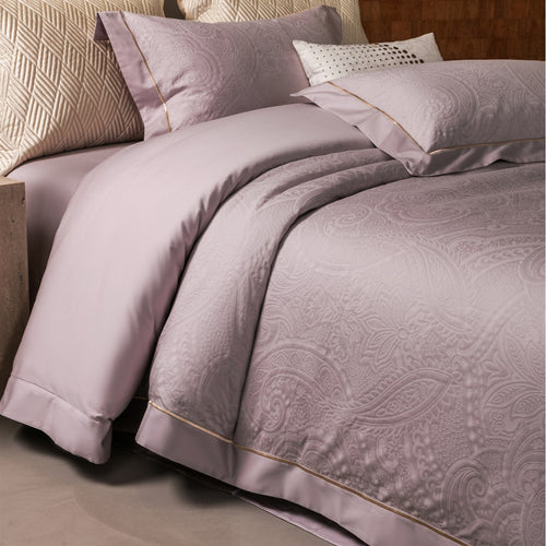 Luxuriöses gestepptes Paisley Jacquard Bettbezug Set