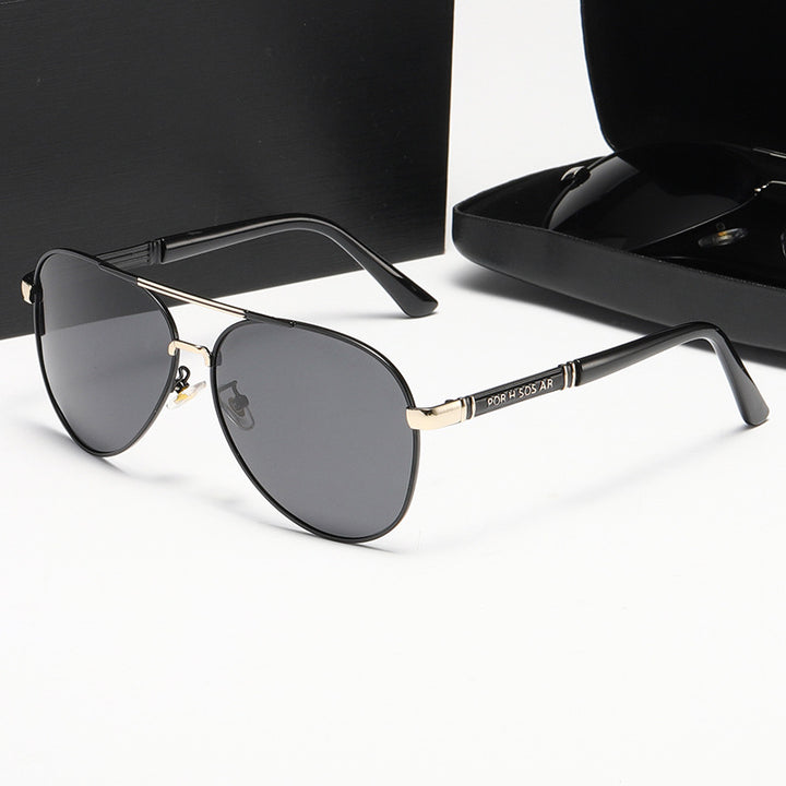 Damen Elegante Piloten-Sonnenbrille mit hochwertigen Polarisationsgläsern Karnz