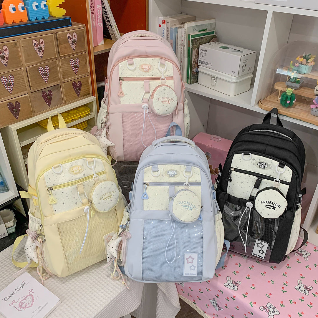 Stylischer Multifunktions-Rucksack mit gepolsterten Gurten Karnz